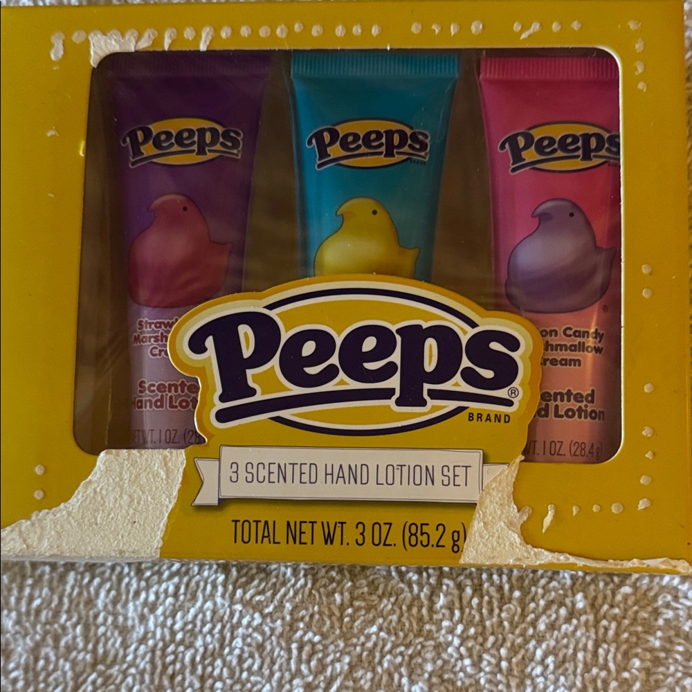 Peeps 3 Scented Hand Lotion Set - Purple, Blue, Pink